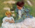 Mother Playing with Her Child mothers children Mary Cassatt